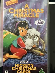 Christmas Miracle, A / Mickey's Christmas Carol (VHS/SH, 1997) - Picture 1 of 2