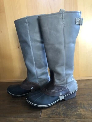 SOREL SLIMPACK высокий 11 EQUESTRIAN езды дождя сланец водонепроницаемый РЕДКАЯ отличном - Изображение 1 из 4