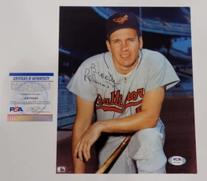 BROOKS ROBINSON Signed 8x10 Photo-HALL OF FAME-Baltimore Orioles-PSA - Picture 1 of 5