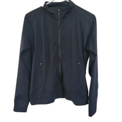 Nike Golf Fit Dry Black Longsleeve Zip-up Lightweight Jacket Sz Medium Athletic - Image 1 of 4