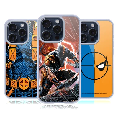 JUSTICE LEAGUE DC COMICS DEATHSTROKE COMIC ART GEL CASE FOR APPLE iPHONE PHONES - Image 1 of 4