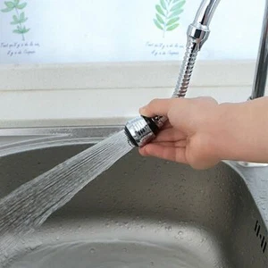 Kitchen Gadgets 2 Modes 360 Rotatable High Pressure Faucet Extender Water Saving - Picture 1 of 12