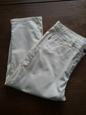 Yellow denim crops size 16 - Image 1 of 2