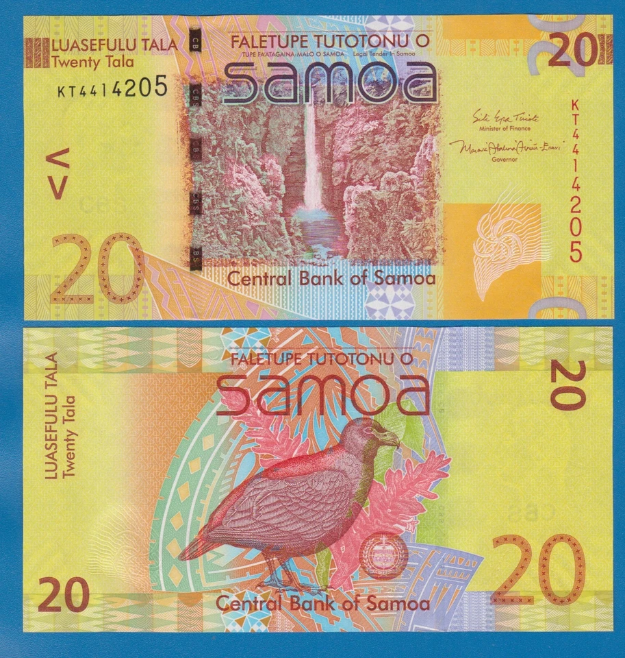 Samoa 20 Tala P 40c ND 2017 UNC (  P 40 c ) - Image 1 of 1