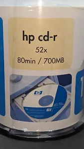 HP CD-R 80 Minute Recording 700 MB 52x Speed (Pack of 100 Discs) Sealed New - Picture 1 of 7