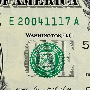 2004 November 17th 21st Birthday Dollar Fancy Serial Number ('21 Series Dollar!) - Picture 1 of 4