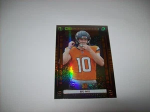 2024 Photogenic Bo Nix Rookie Pix Orange Prizm # 19/25 SSP Broncos NM Free Ship - Picture 1 of 6