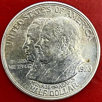 1923-S MONROE DOCTRINE CENTENNIAL COMMEMORATIVE HALF - Image 1 of 2