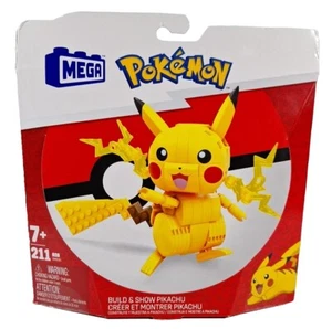 Mega Construx Pokemon Build & Show Pikachu Figure Building Set 211 Pieces NEW! - Picture 1 of 11