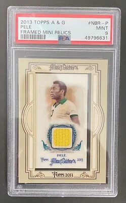 2013 Topps Allen & Ginter Pele Framed Mini Relic Used Patch PSA 9 Mint - Image 1 of 2
