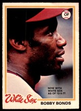1978 O-PEE-CHEE BOBBY BONDS CHICAGO WHITE SOX #206