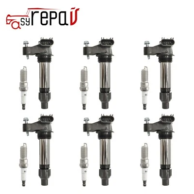 Bobina de encendido + bujía 6 piezas para Chevrolet Equinox GMC ACADIA 2007-2015 3,6 L Foto 1 de 4