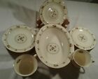 15 piece NORITAKE NORMANDY 12 BREAD PLATED/ 2 TEA CUPS/1 SERVING BOWL