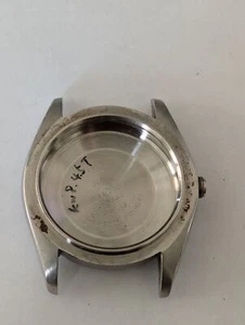 ROLEX STAINLESS STEEL1500 WATCH CASE FOR PARTS OR REPAIRS SERIAL 177XXXX - Picture 1 of 3