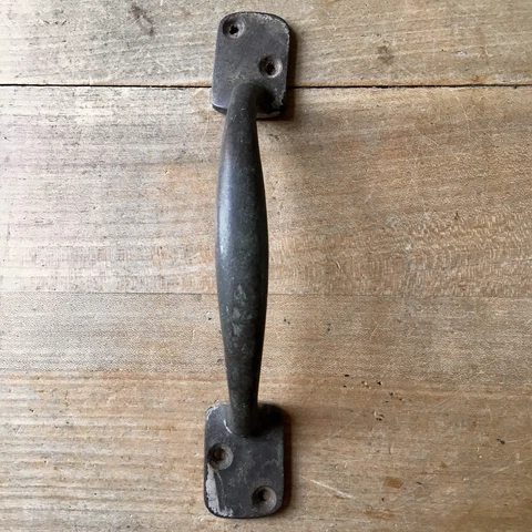 Single Antique Solid Brass Door Pull Vintage Handle Victorian 8” Cover