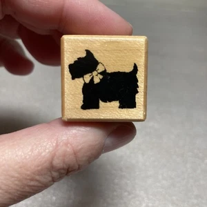 Scotty Dog Scottie Stempel Inkadinkado A691 Fine Line Classics 1" x 1" WM - Bild 1 von 8