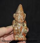 36 China Hongshan Culture Old Jade Carve Fengshui Weird Pointed Sun God Statue
