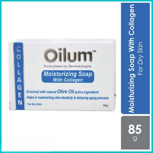 2 X OILUM MOISTURIZING SOAP BAR WITH COLLAGEN & OLIVE OIL 85G - For Dry Skin - Picture 1 of 4