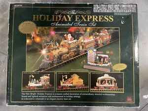 The New Bright Holiday Express Animated Train Set 387 - Picture 1 of 7