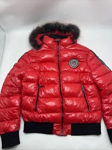 SWITCH REMARKABLE Red PADDED NYLON JACKET Size X - Large - Picture 1 of 24