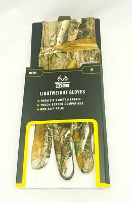 RealTree Edge-Men's- lightweight Gloves-Size M-New- - Image 1 of 3
