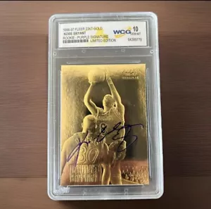 Kobe Bryant Rookie Card 23K Gold Auto Los Angeles Lakers Gem Mint 10 Grade Rare - Picture 1 of 2