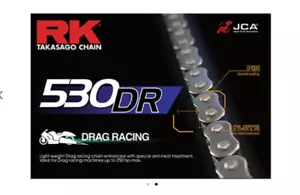 1999-2023 Hayabusa GSX1300R RK Drag Racing Chain 530 Pitch - 150 Link - 250 HP - Picture 1 of 4