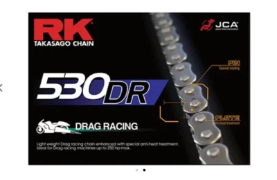 1999-2023 Hayabusa GSX1300R RK Drag Racing Chain 530 Pitch - 150 Link - 250 HP - Image 1 of 4