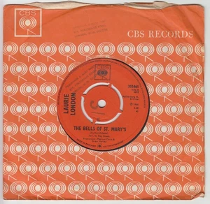 Laurie London: The Bells Of St Mary / Sad Songs (UK CBS 202461) 7" 45rpm 1966 - Picture 1 of 4