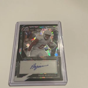 2022 Leaf Pro Set Metal Bijan Robinson #PA-BR1 Auto Autograph Black Ice 4/10 - Picture 1 of 4