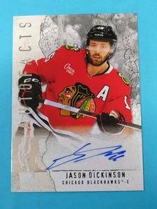 25-26 Upper Deck Artifacts- JASON DICKINSON - AUTOFACTS Signatures AF-JD Chicago - Picture 1 of 2
