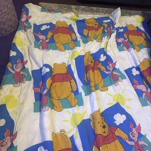Edredón de cama COMPLETO de colección Disney Winnie The Pooh & Piglet azul nube acolchado en blanco - Imagen 1 de 5