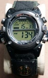 Armitron Allsport Digital Quartz Watch 40/8105 Nylon Band w/ Compass - Picture 1 of 19
