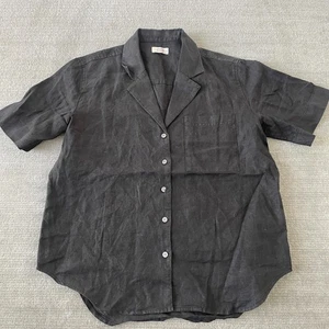 AYR Button Down Hemd Damen M Pool Boy Leinen klassisch lässig minimalistisch Kragen - Bild 1 von 7