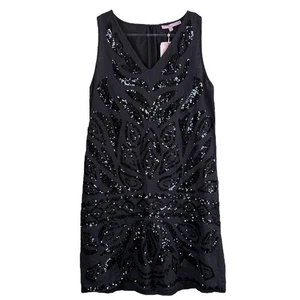 Nuevo Mini Vestido Calypso St Barth $350 Lino Lentejuelas Gris Carbón Negro Talla S - Imagen 1 de 11