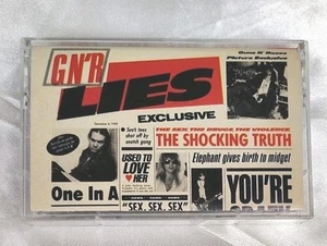 GNR Guns N Roses LIES  Cassette Geffen 1988 - Picture 1 of 4
