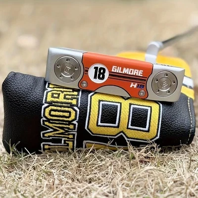 New GILMORE 18 H18 Blade Putter 34" Orange Silver RH w/ Headcover Golf Club - Image 1 of 4