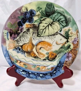 SABATIER  Belle Cuisine 4507 7"  Dessert / Bread Plate  Fish  French Country XC - Picture 1 of 5