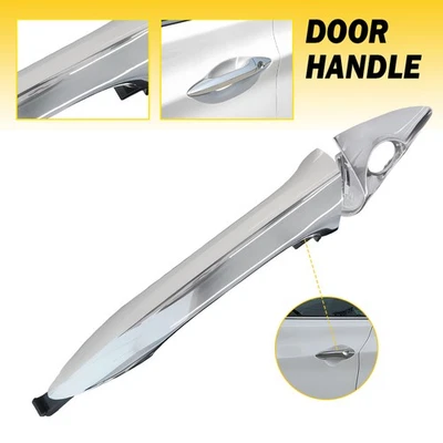Manija de puerta exterior lateral izquierda cromada para Hyundai Elantra 2011-2016 Foto 1 de 4