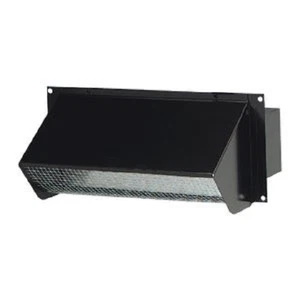 (1)-Broan-Nutone 3-1/4 In. x 10 In. Black Galvanized Steel Wall Vent Cap 639 - Picture 1 of 1