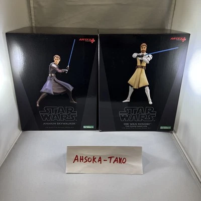 Star Wars Kotobukiya ArtFx Clone War Anakin Skywalker Obi-Wan Kenobi Ahsoka Tano Foto 1 de 2
