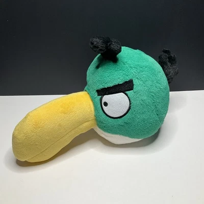 Angry Birds Large Plush Hal Toucan Green Bird 12" Long Beak Commonwealth NoSound - Image 1 of 4