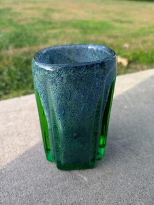 Randsfjord Glass Made In Norway Designed By Benny Motzfeldt Square Vase - Picture 1 of 9
