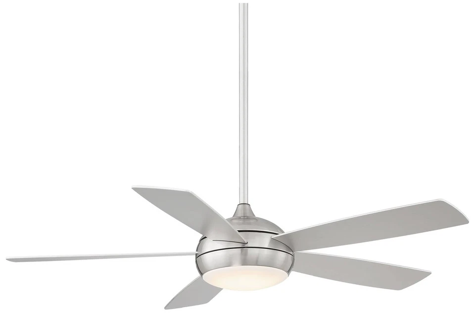Ventilador de techo inteligente LED 52" WAC Odyssey níquel cepillado húmedo Foto 1 de 1