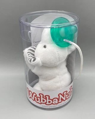 MARY MEYER WubbaNub Soothing Pacifier - Afrique Elephant Plush, NEW - Image 1 of 4