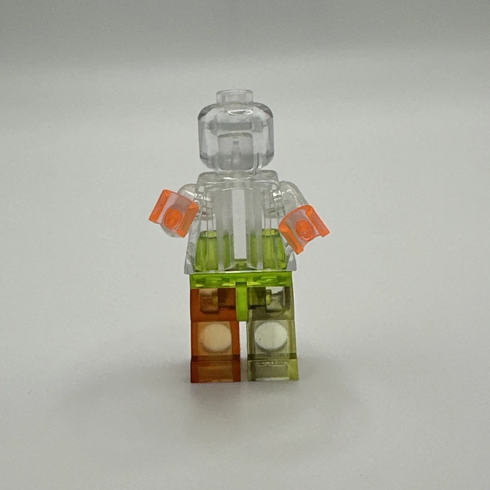 Lego Minifigure Prototype Trans Transparent Employee Test PC Polycarbonate Broke - Image 1 of 4