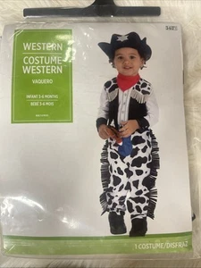 Western Cowboy Sheriff Suit Halloween Infant 3-6 Months Costume - Picture 1 of 2