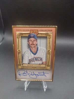 Tarjeta Trascendente Robin Yount Colección Dorada Topps 2024 17/50 Foto 1 de 2