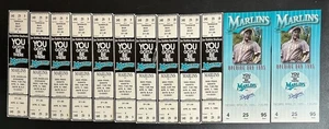 (12) 1995 FLORIDA MARLINS FULL TICKET LOT RARE!! VINTAGE WITH 2 OPENING DAY - Picture 1 of 6