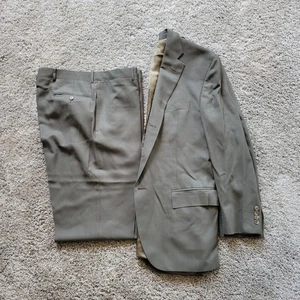 Vintage POLO Ralph Lauren HOPSACK Wollanzug Herren 40 R 36x31 Grün Zweiteiler ITALY - Bild 1 von 15